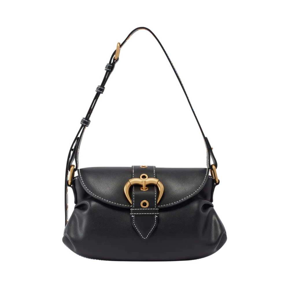 Pinko Women's Black Shoulder Bags, One Size, Stylish Handbag For Fashionable