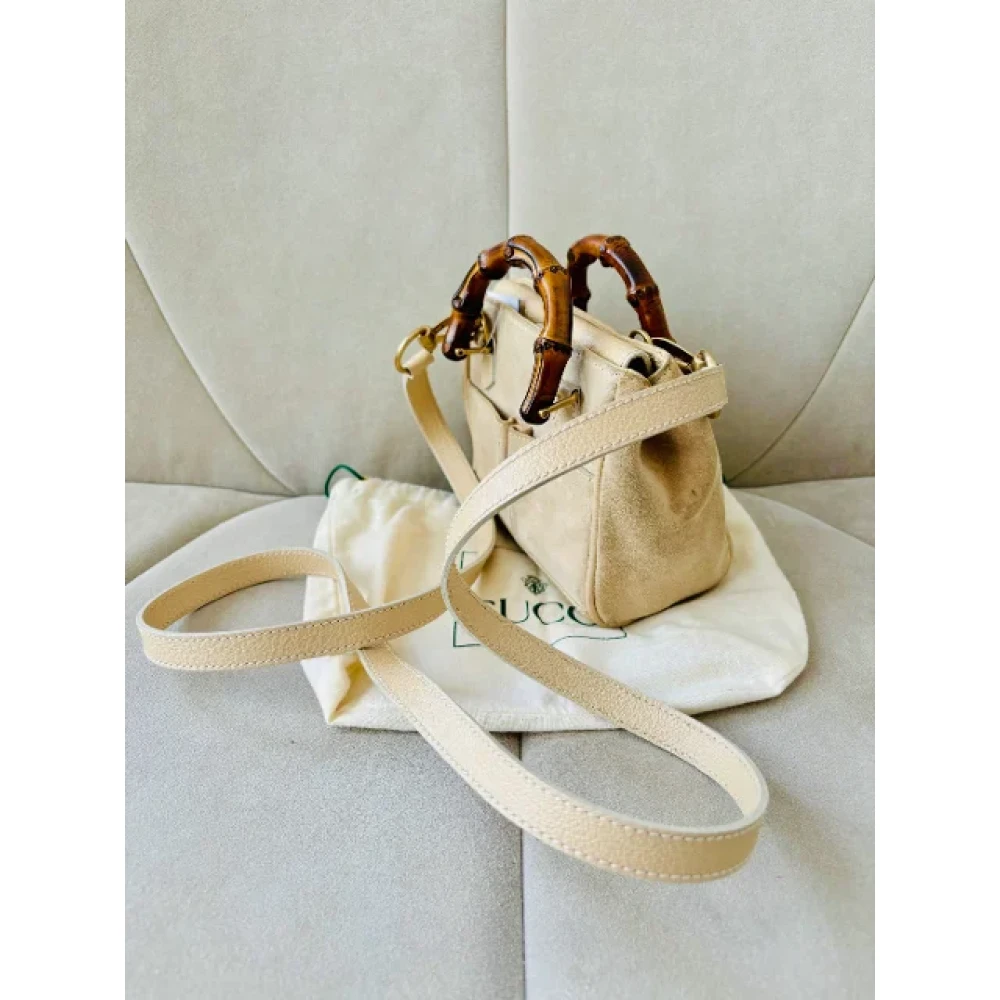 Gucci Vintage Pre-owned Leather gucci-bags Beige Dames