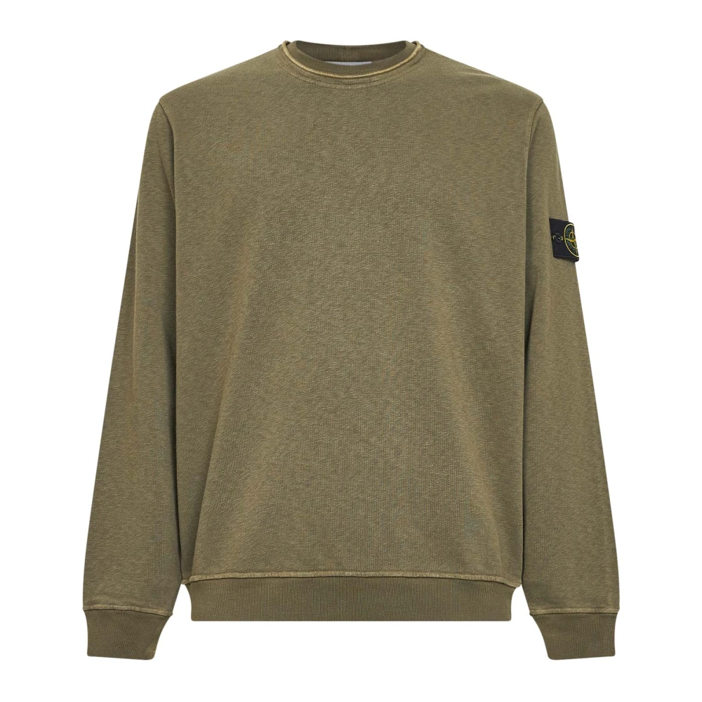 Stone Island Green Crewneck Sweatshirt - Male - Sweatshirts - 2XL - Sweatshirts & Hoodies
