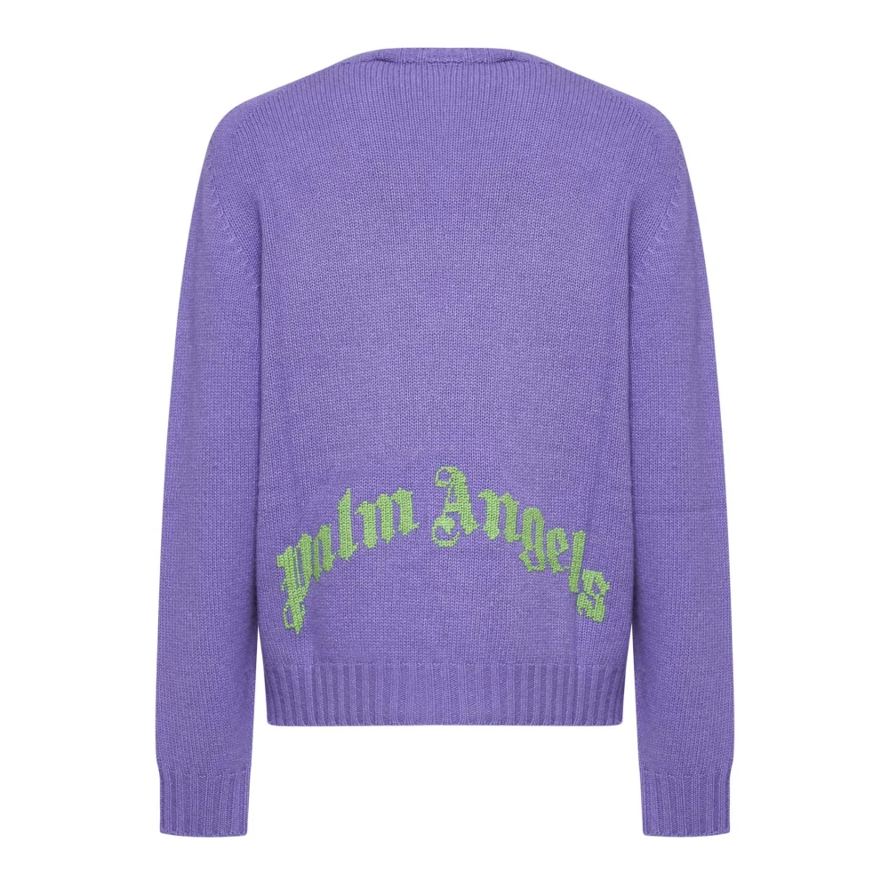 Palm Angels Trendy Sweater Assortment Purple Heren