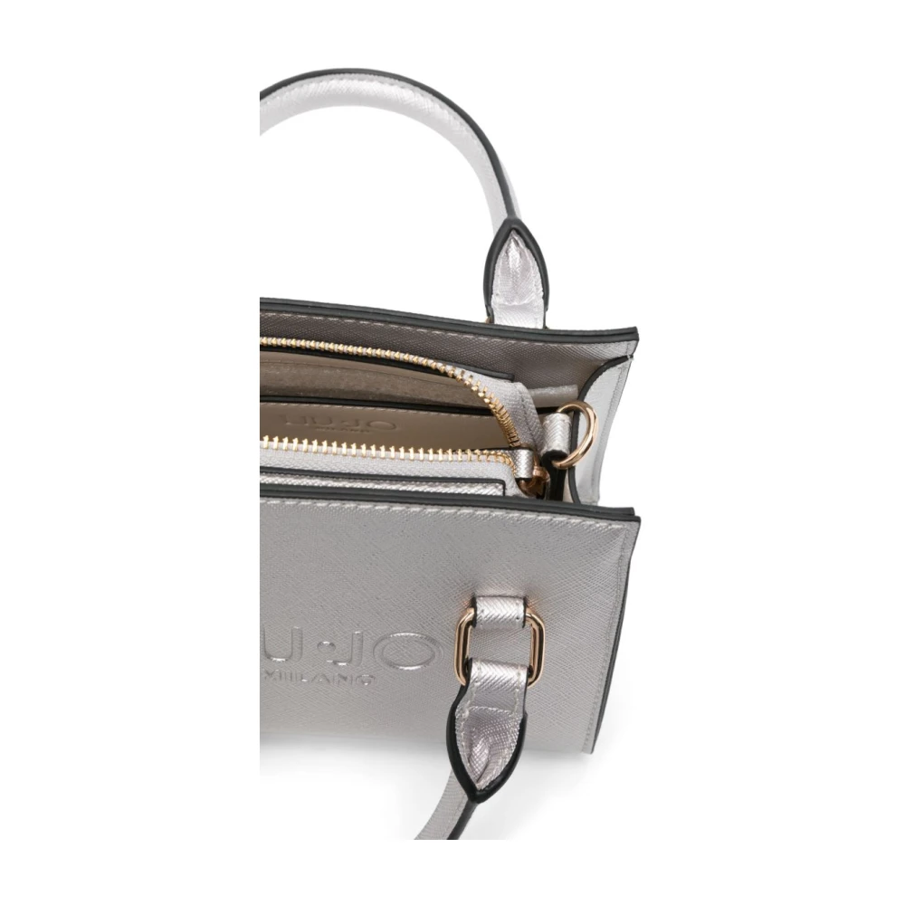 Liu Jo Zilver-tone Schoudertas met Toprits Gray Dames