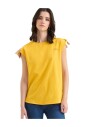 t-shirt-jaune-a-manches-courtes-avec-details-geo-classic