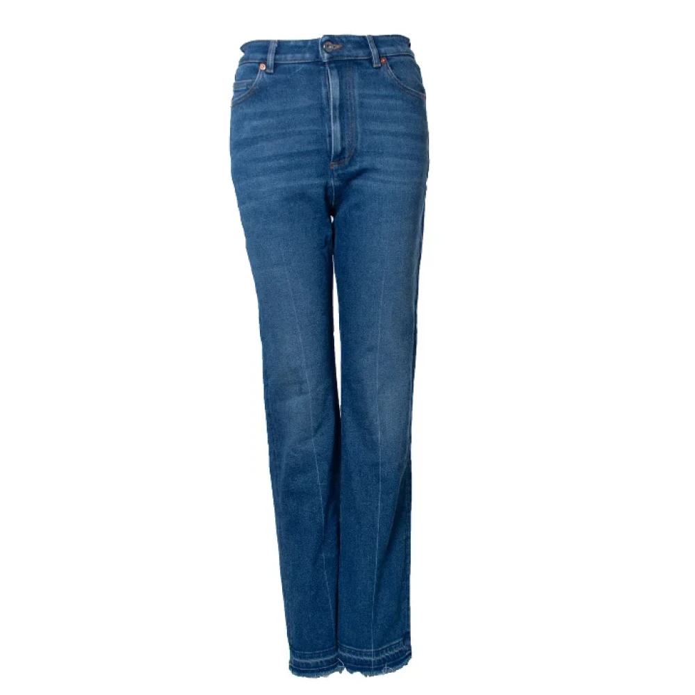 Valentino Vintage Pre-owned Cotton jeans Blue Dames