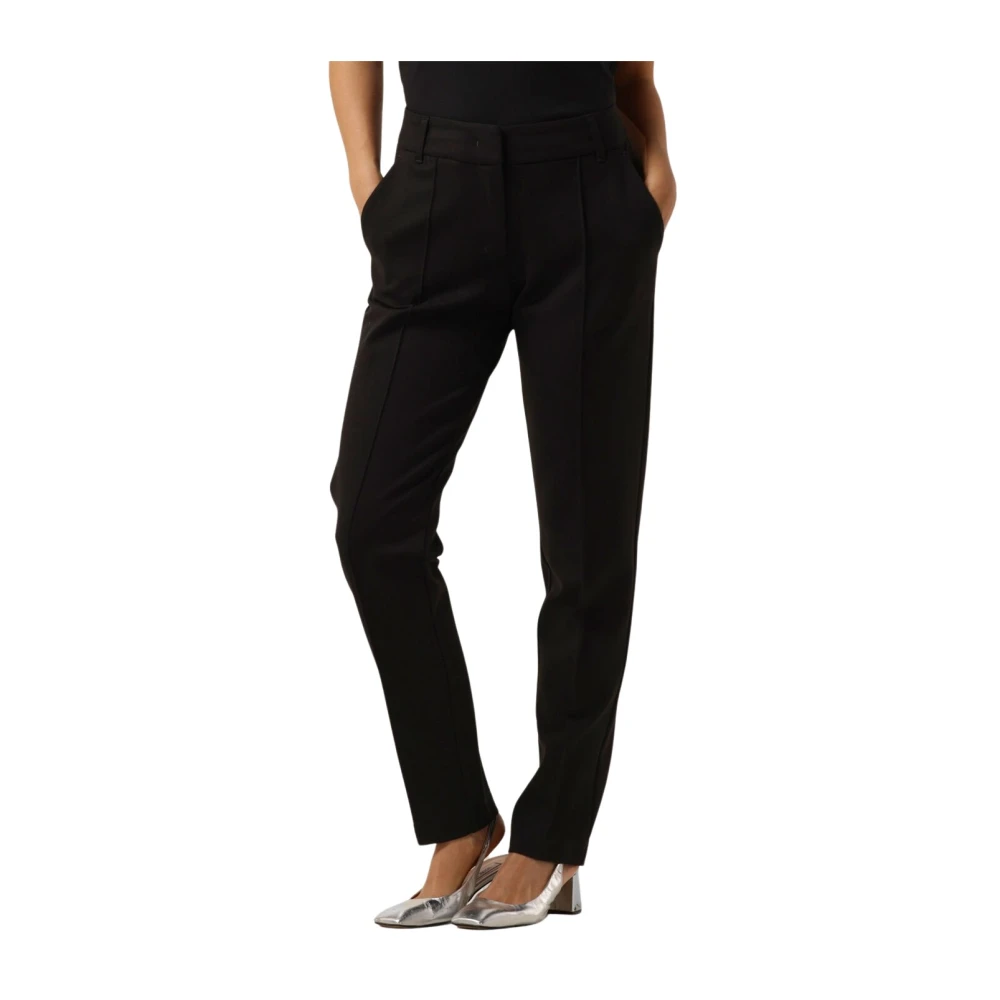 Summum Woman Flared Broek in Tijdloos Zwart Black Dames