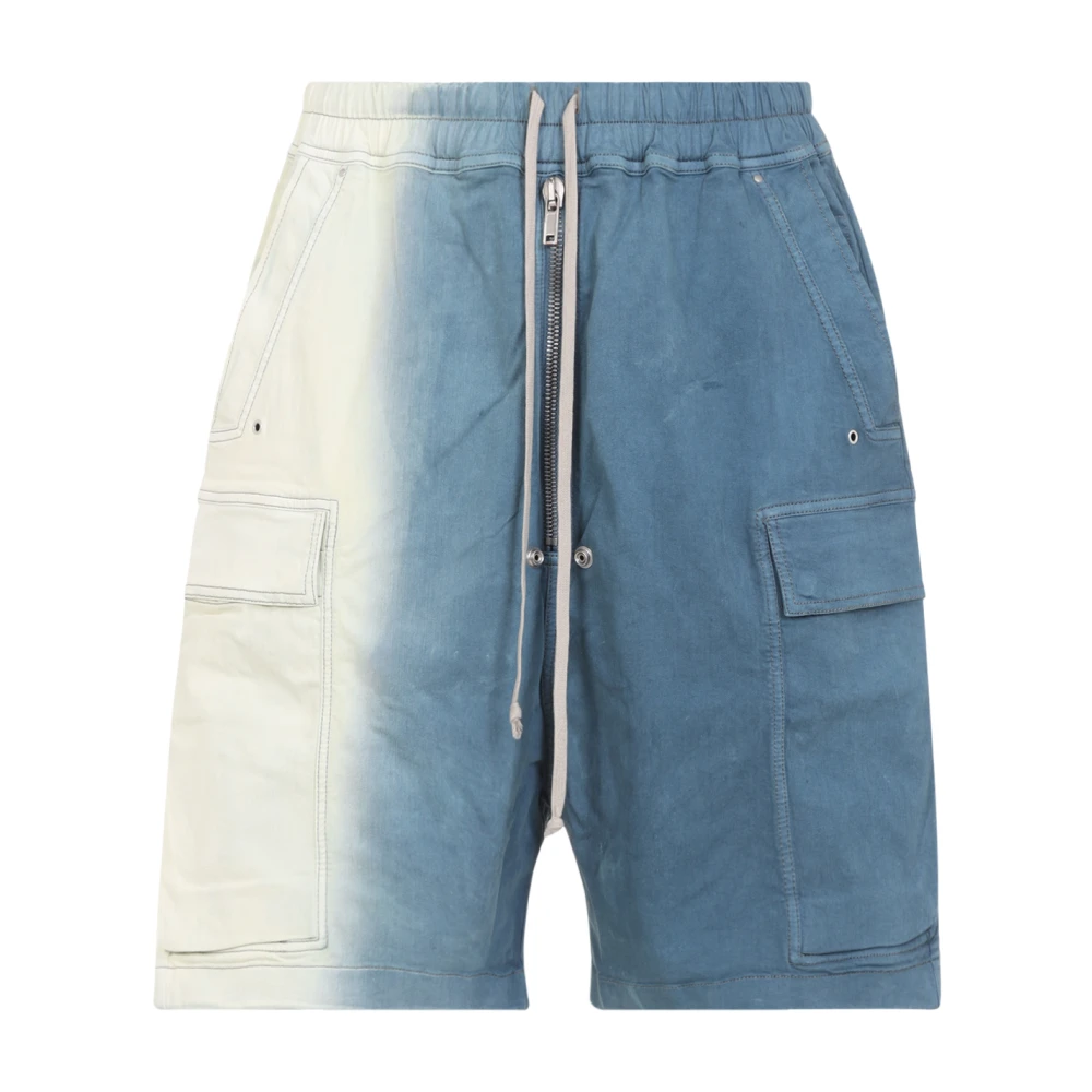 Rick Owens Gradient Cargo Pocket Katoenen Shorts Multicolor Heren