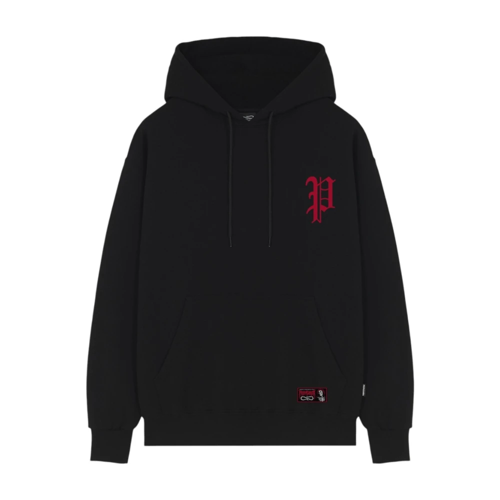 Propaganda Zwarte Hoodie Trui Moderne Stijl Black Heren
