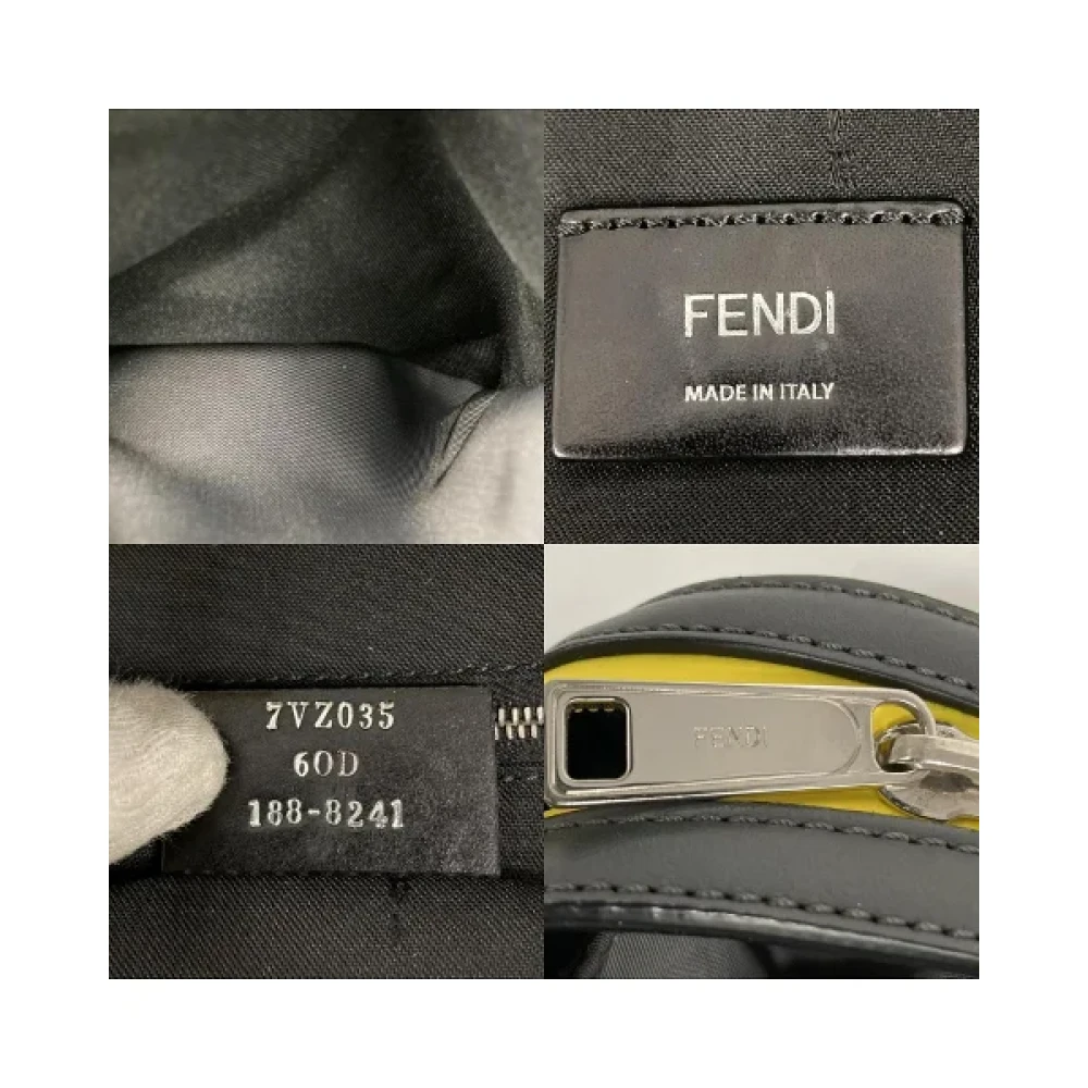 Fendi Vintage Pre-owned Fabric backpacks Gray Dames