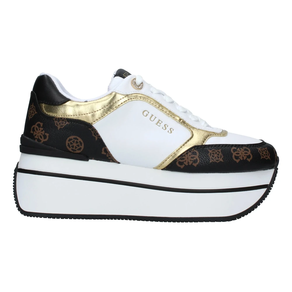 Guess Women's White Camrio Platform Sneakers