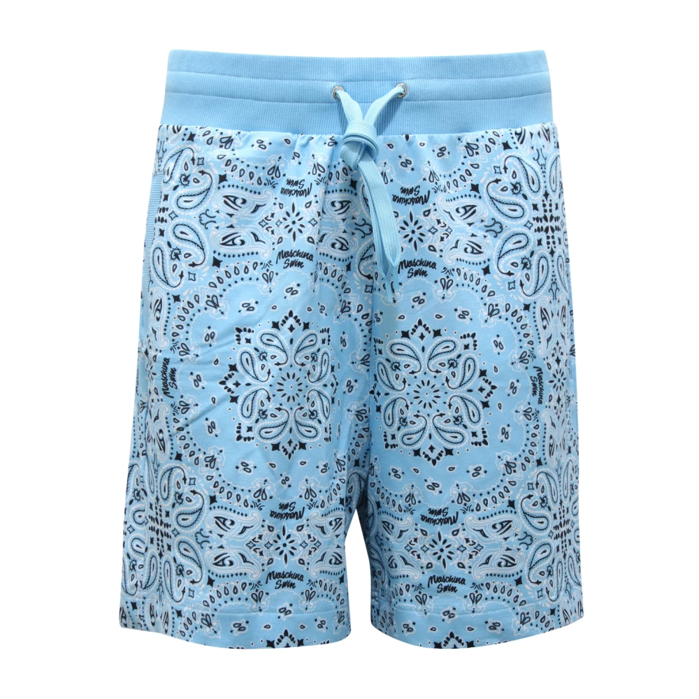 Moschino Men's Blue Casual Shorts, M, Bermuda Short Swimwear