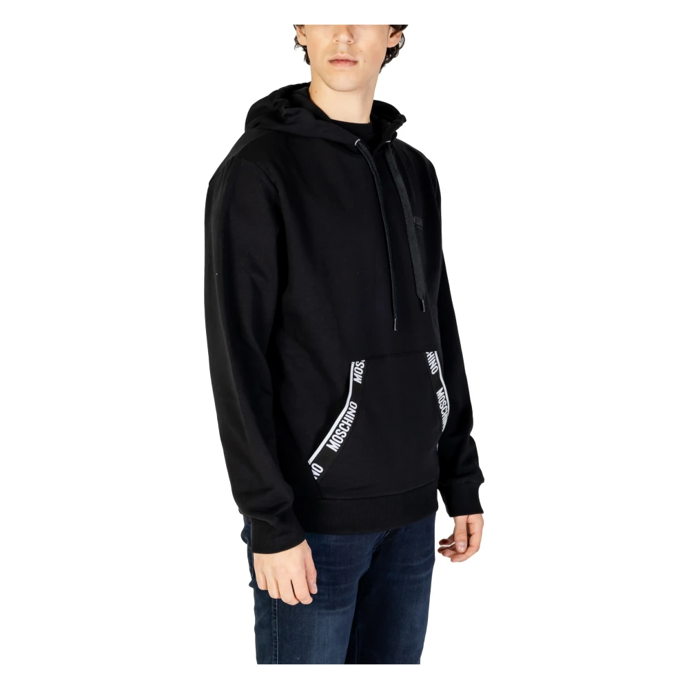 Moschino Heren Sweatshirt Herfst Winter Collectie Katoen Black Heren