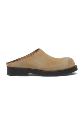 Biker Washed Suede Mules