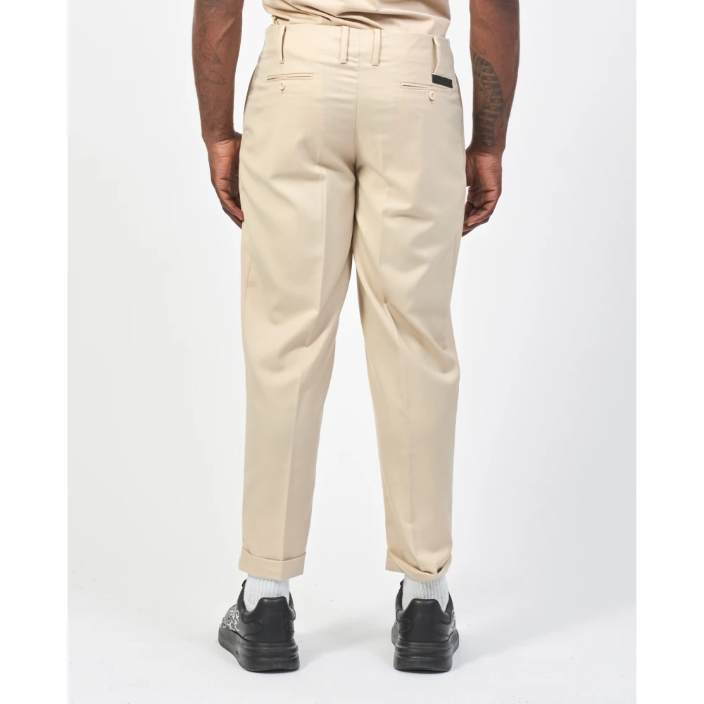 Richmond Zandbroek met Pences en Zakken Beige Heren