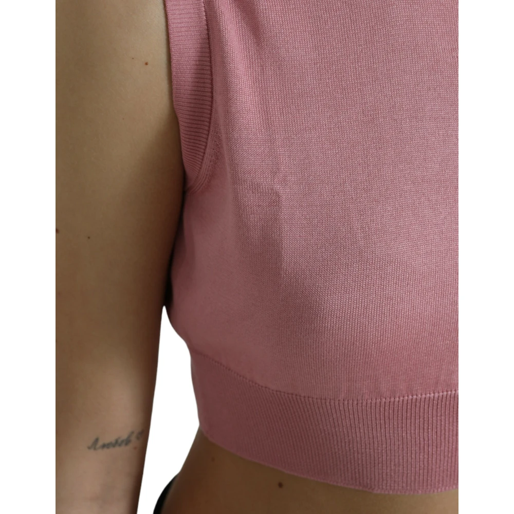 Dolce & Gabbana Sleeveless Tops Pink Dames