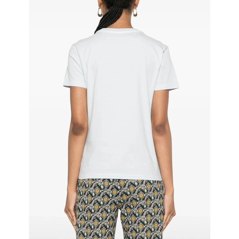 ETRO Wit Logo Print T-shirt White Dames