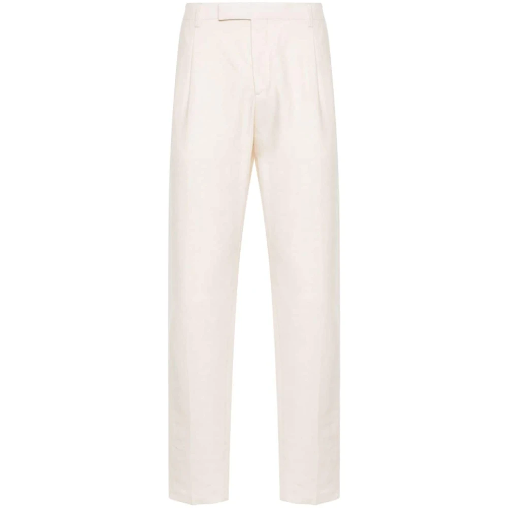 Lardini Roomkleurige Broek Beige Heren