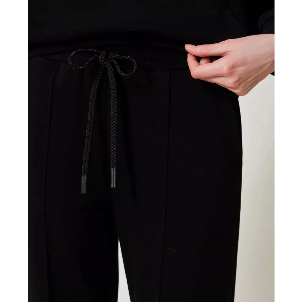 Twinset Joggers in Felpa-stijl Black Dames