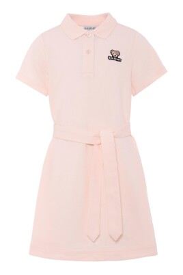 robe-rose-casual-a-manches-courtes