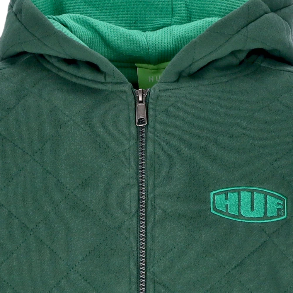 HUF Gewatteerde Hoodie Met Rits Workman Bosgroen Green Heren