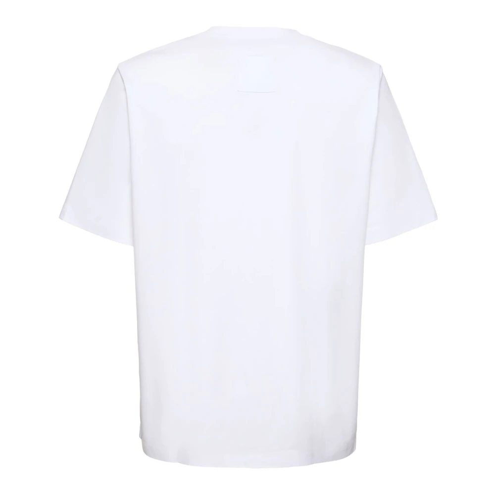 Lanvin Wit T-shirt met Curb kant White Heren