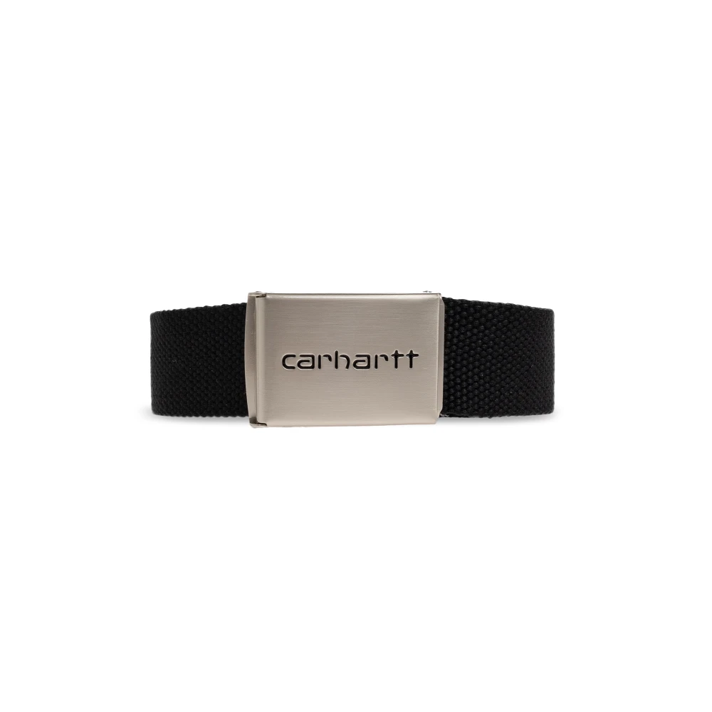 Carhartt Wip, Accessoires , unisex, Zwart, ONE Size, Polyester, Clip Belt Chrome
