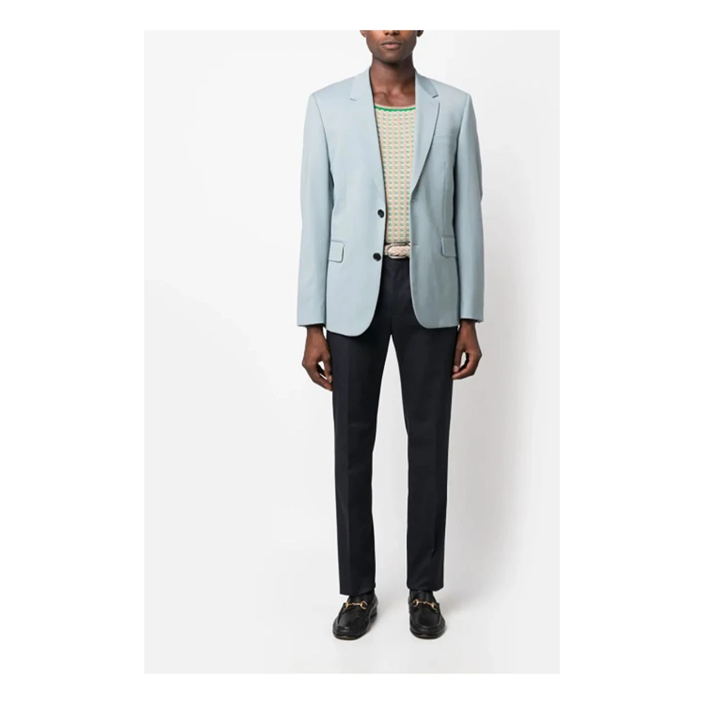 ETRO Blauwe op maat gemaakte broek Blue Heren