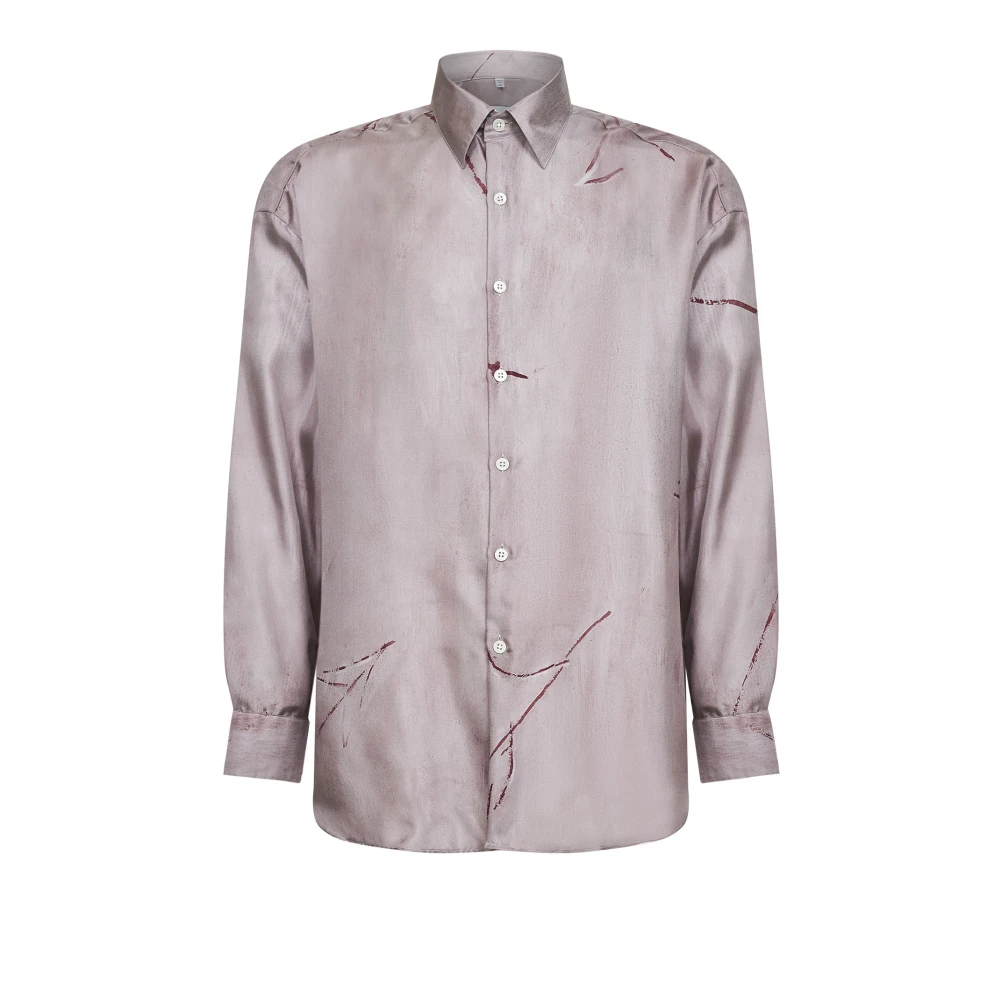 Costumein Pink Printed Shirt - Male - Casual Shirts - M - Shirts