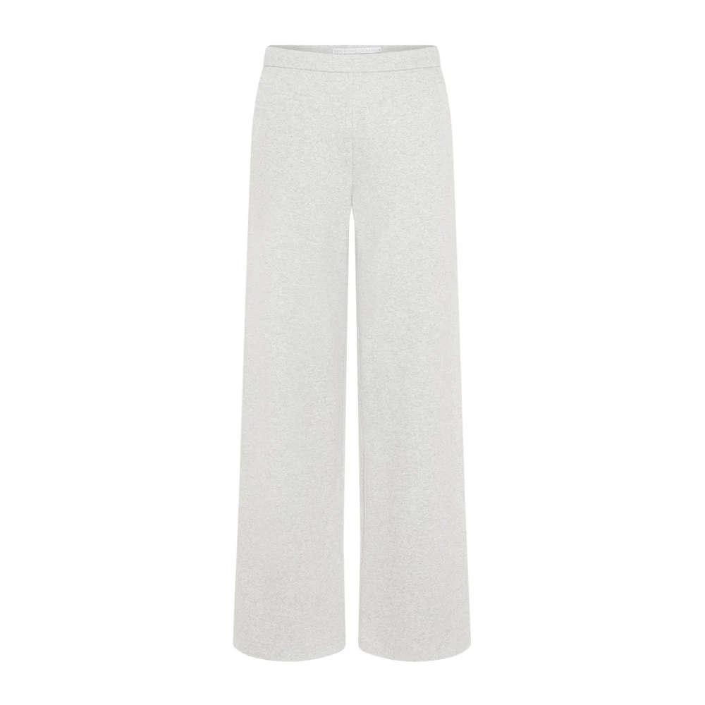 RAFFAELLO ROSSI Wijde broek van zachte stof Gray Dames