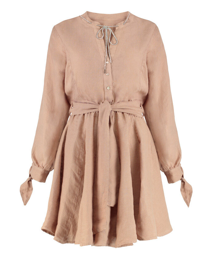 robe-en-lin-avec-ceinture-coordonnee