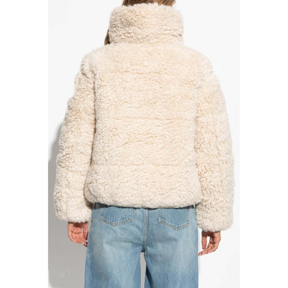 Save The Duck Gevoerde jas Kennie gemaakt van imitatiebont Beige Dames