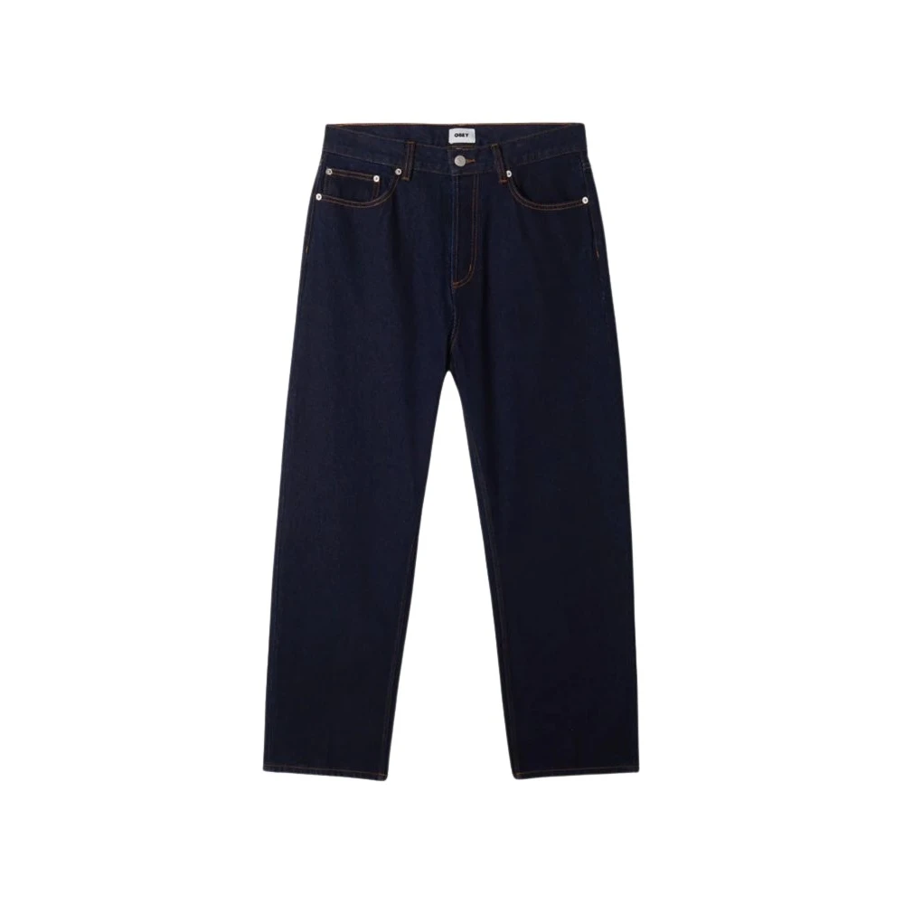 Obey Denim rinse indigo heren jeans Blue Heren