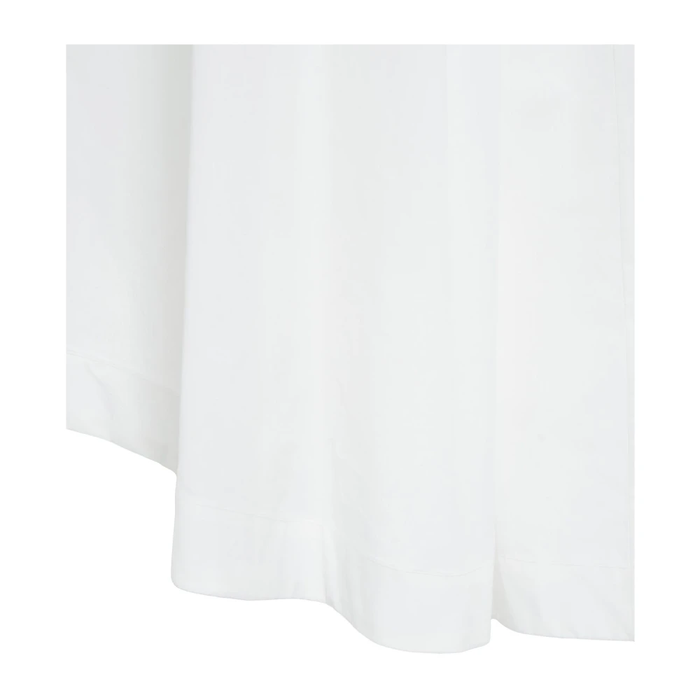 Ottod'Ame Witte Maxi Rok met Hoge Taille White Dames