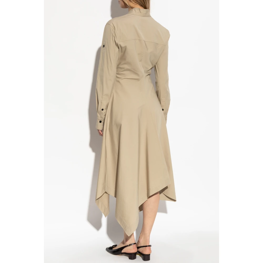 Salvatore Ferragamo Jurk met zakken Beige Dames