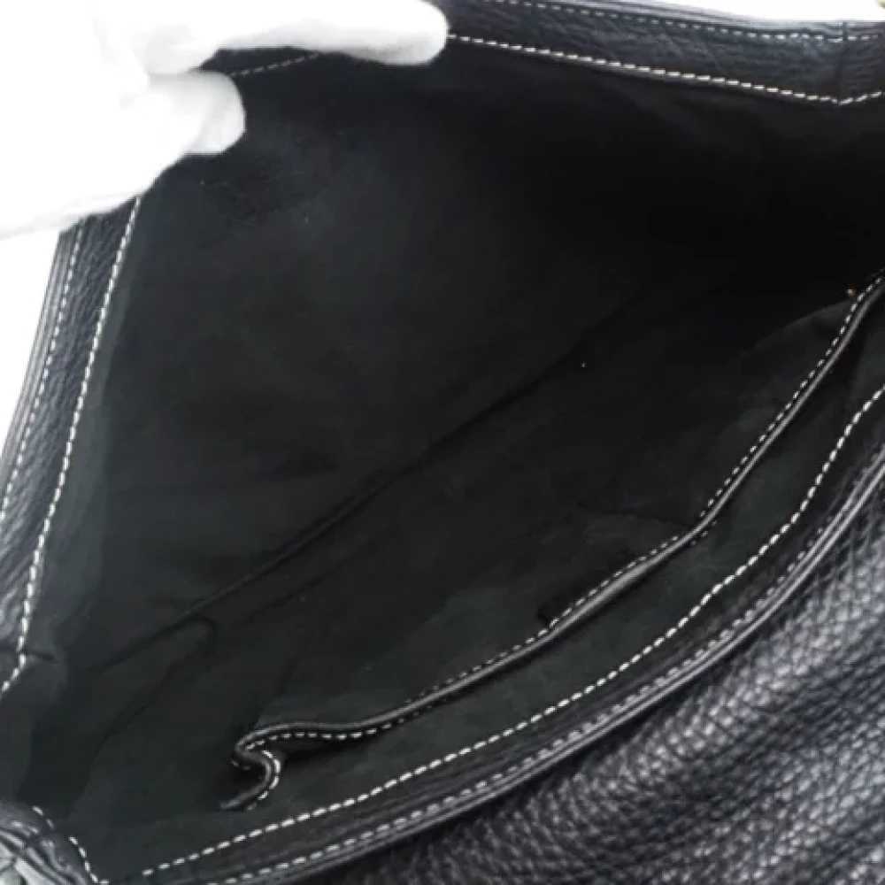 Celine Vintage Pre-owned Leather shoulder-bags Black Dames