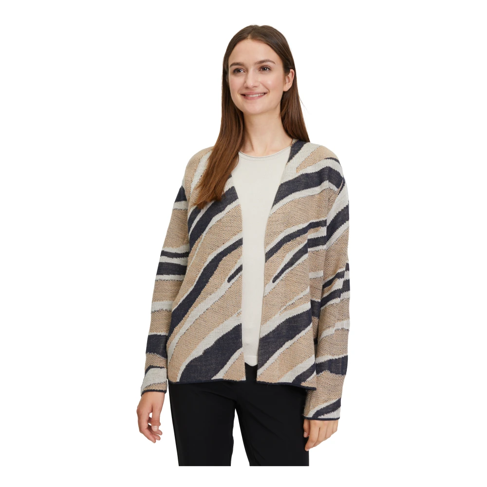 Betty Barclay Langarm Jacquard Cardigan Multicolor Dames