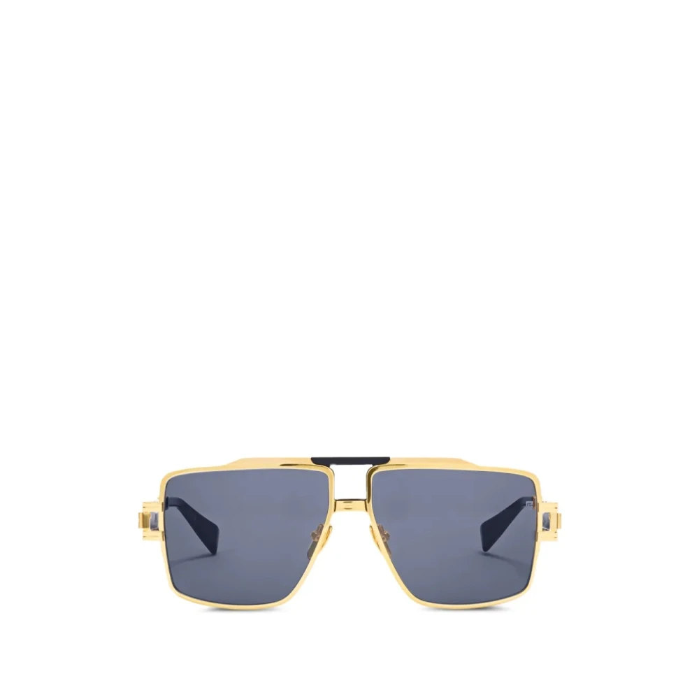 Balmain Unisex Yellow Geometric-Frame Sunglasses - Sunglasses - 60 Mm - Accessories
