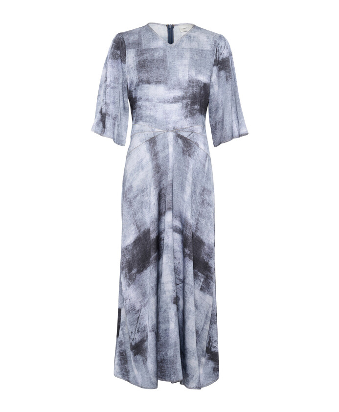 blauwe-denim-jurk-met-print