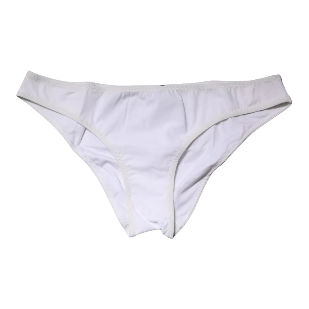 Dolce & Gabbana Women's White Mid Waist Brief Panty - Underpants - S - Underwear