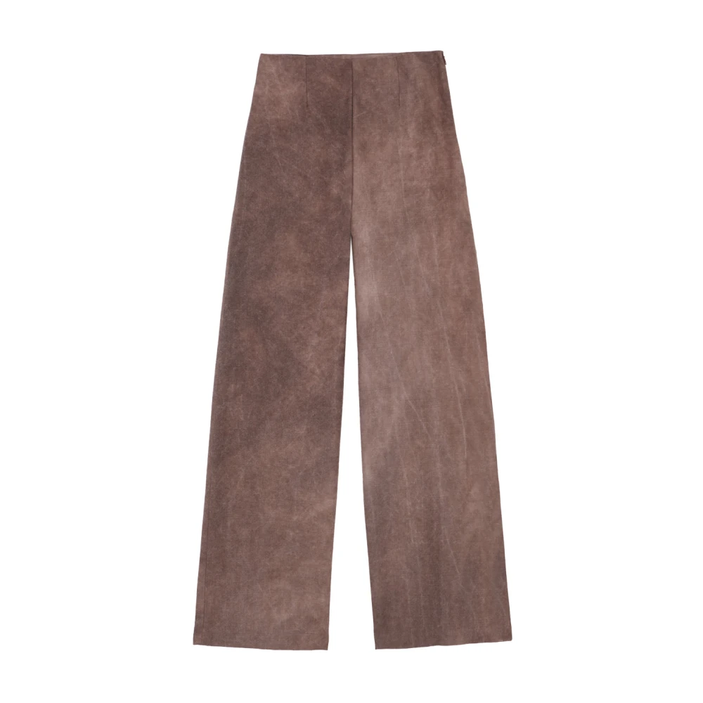 Cortana Ruth hoog getailleerde fade klei broek Brown Dames