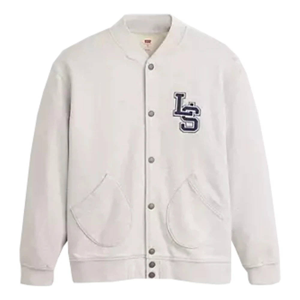 Levi's Bomber Cardigan White Heren