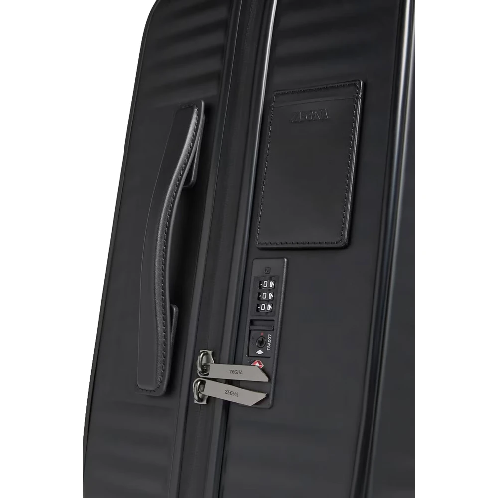 Ermenegildo Zegna Elegante Zwarte Trolley Tas Black Unisex