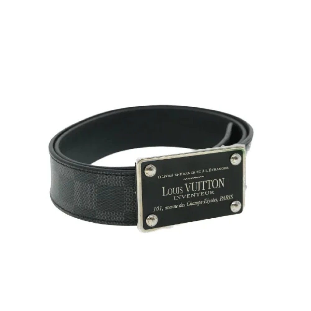 Louis Vuitton Vintage Pre-owned Coated canvas belts Black Dames