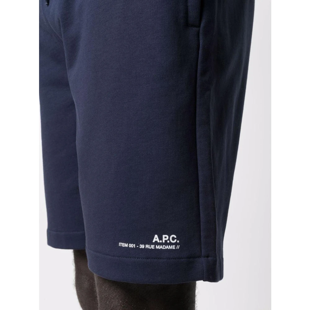 A.p.c. Stijlvolle Shorts voor Mannen Blue Heren