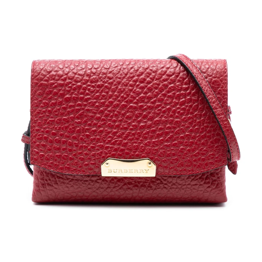 Burberry Vintage Women's Red Vintage Cross Body Bags, One Size, Pre-Owned Leather Crossbody Bag