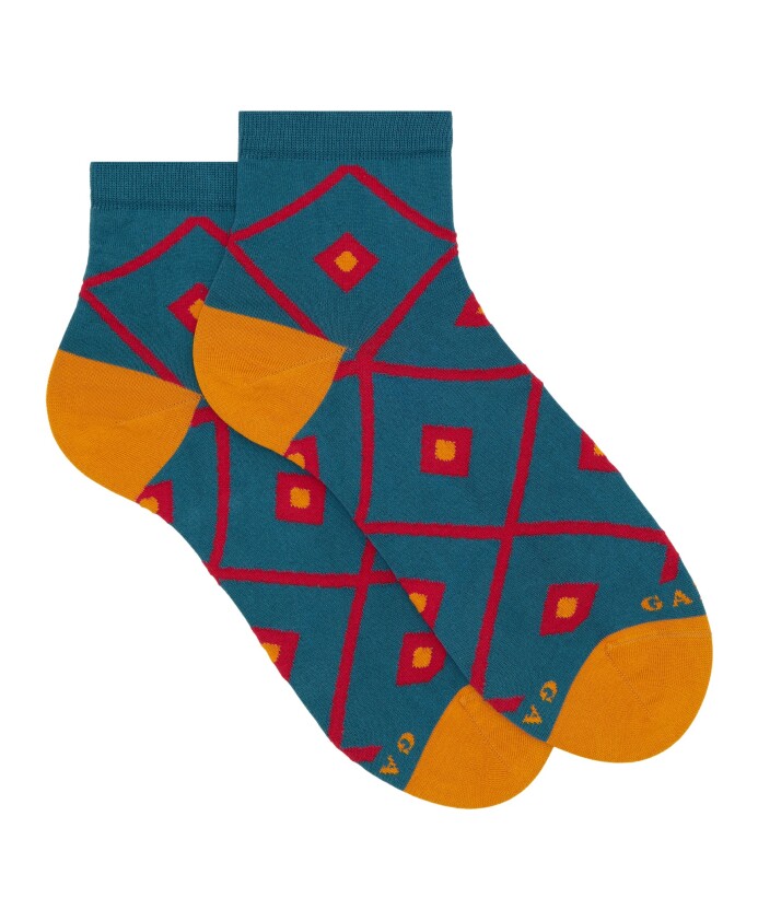 chaussettes-courtes-ultra-courtes-en-coton-bleu-clair-pour-femmes-avec-motif-argyle