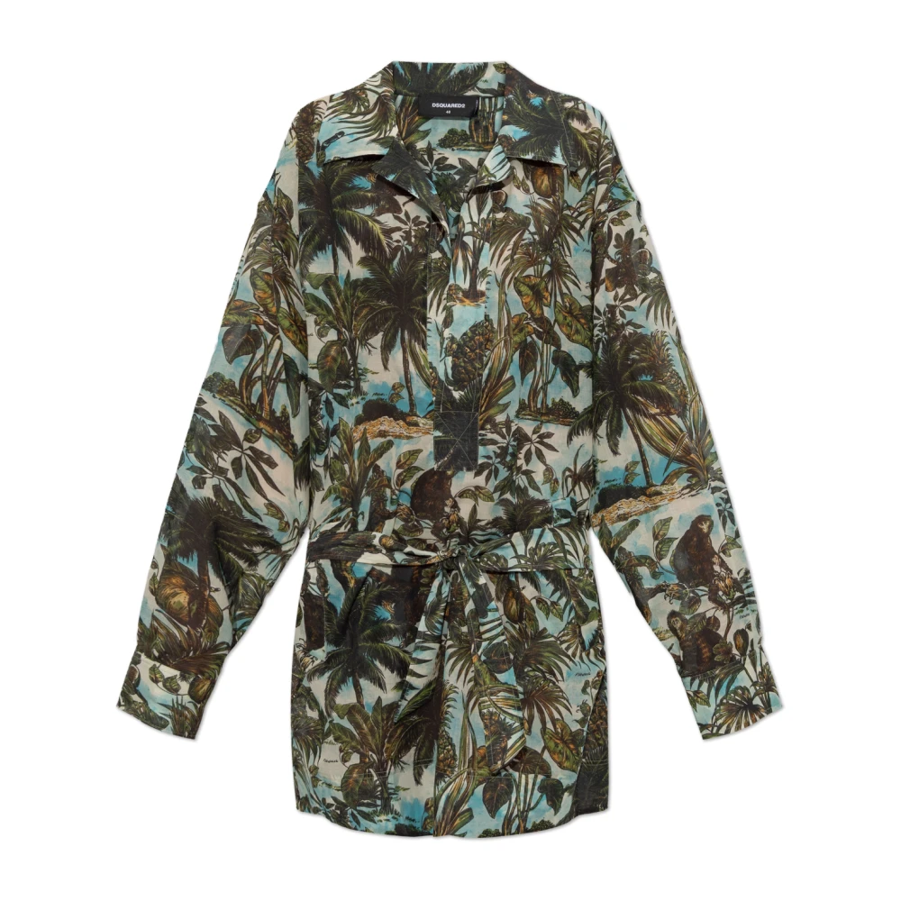 Dsquared2 Mujer Verde - The Cotton Dress - Dresses - 2XS