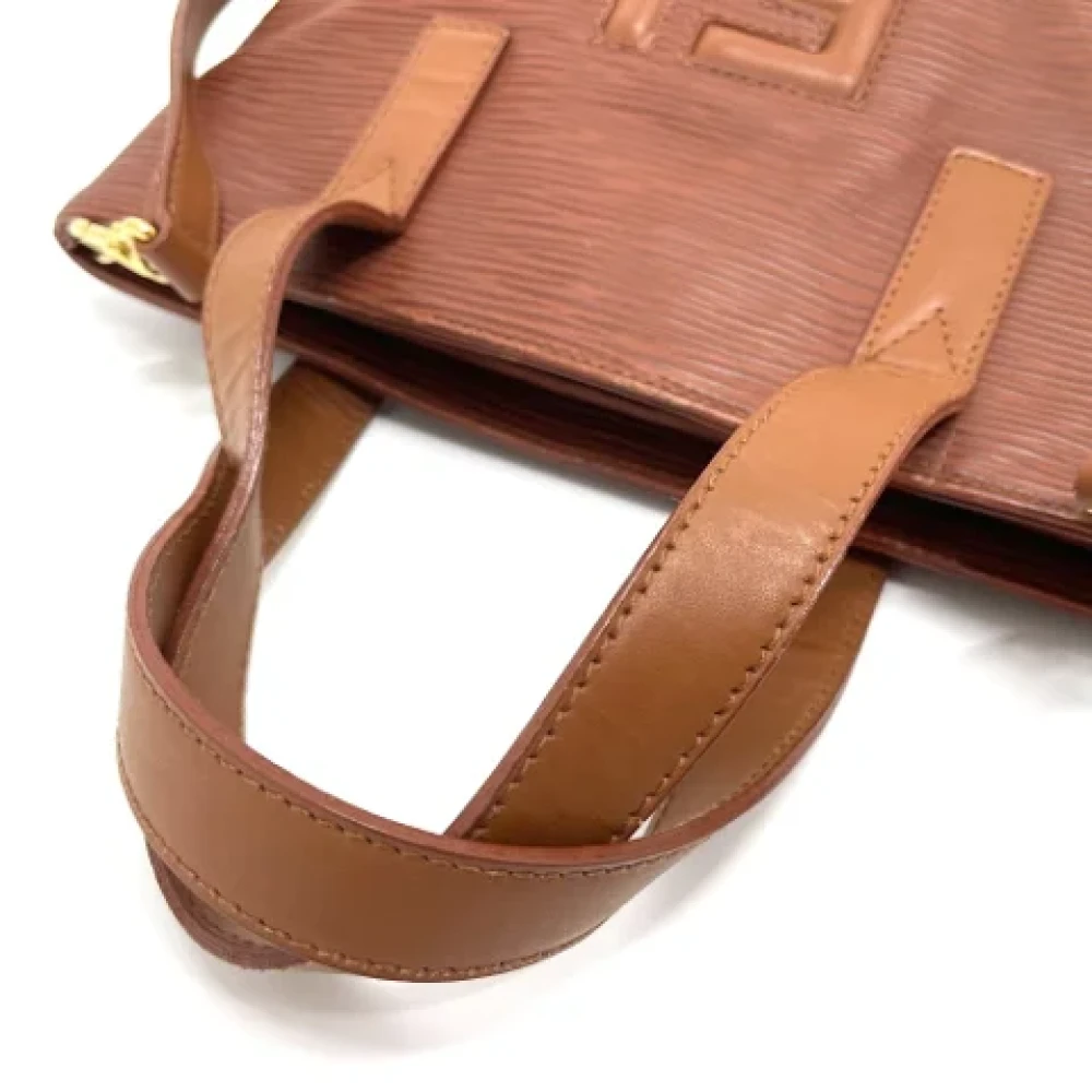 Fendi Vintage Pre-owned Leather fendi-bags Brown Dames