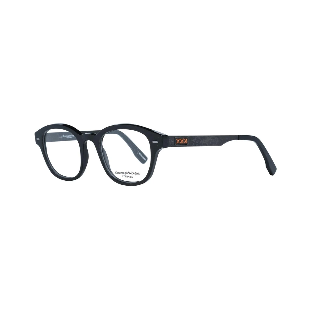 Ermenegildo Zegna Stijlvolle zwarte heren optische monturen Black Heren