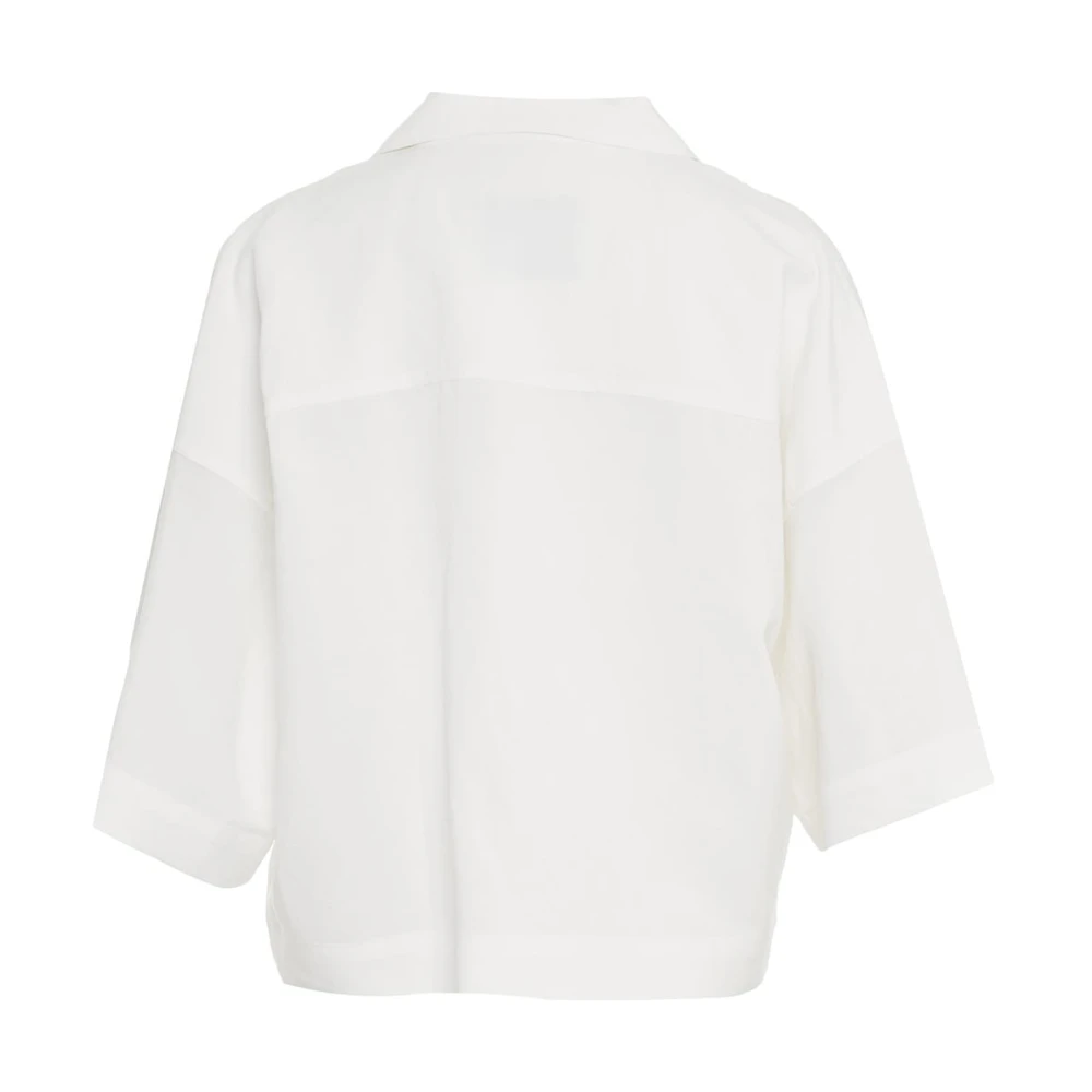 8pm Witte Linnen Blouse White Dames