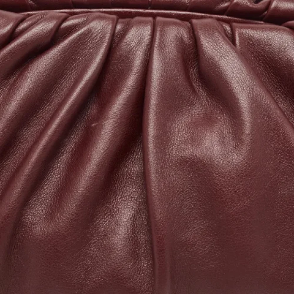 Bottega Veneta Vintage Pre-owned Leather pouches Red Dames