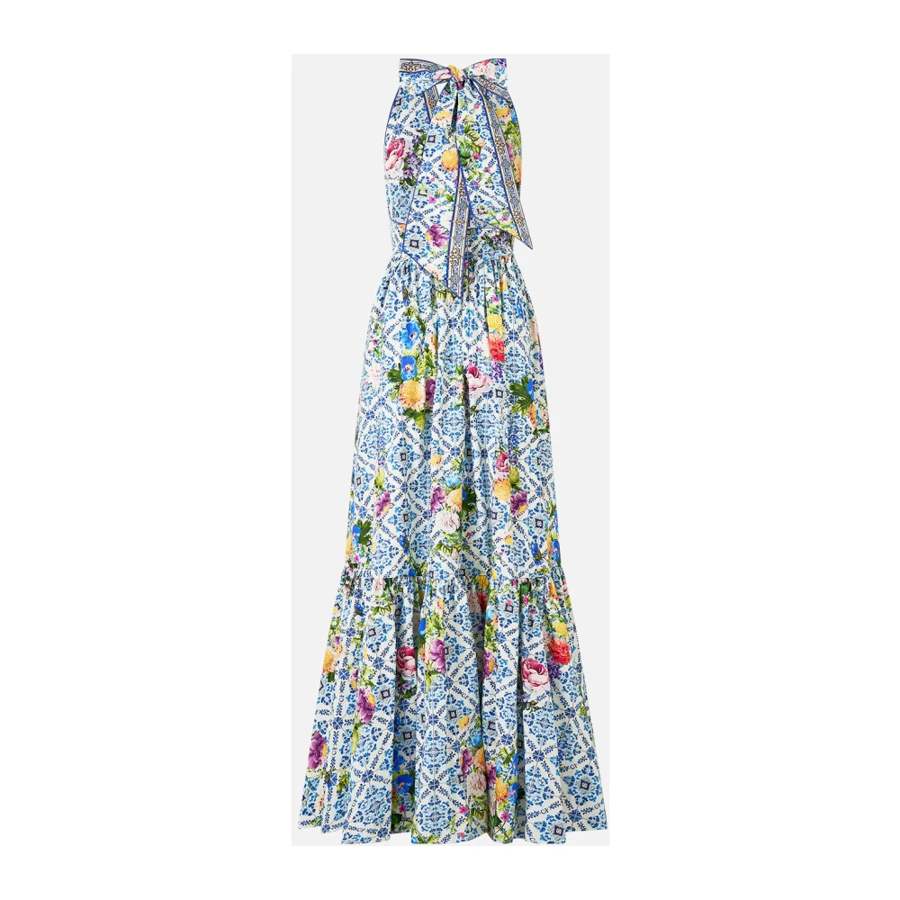 Camilla Ruffle Hem Halter Jurk Wall To Wall Wonders Multicolor Dames